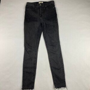 Madewell Jeans Women's Size 28T Black High Rise Skinny